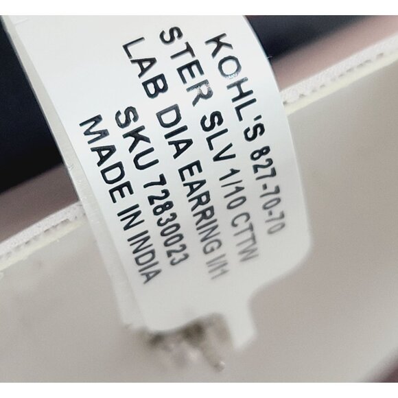 Diamond Brilliance 1/10 Ct. T.W. Lab Diamond Stud Earrings In Gift Box - Picture 7 of 9